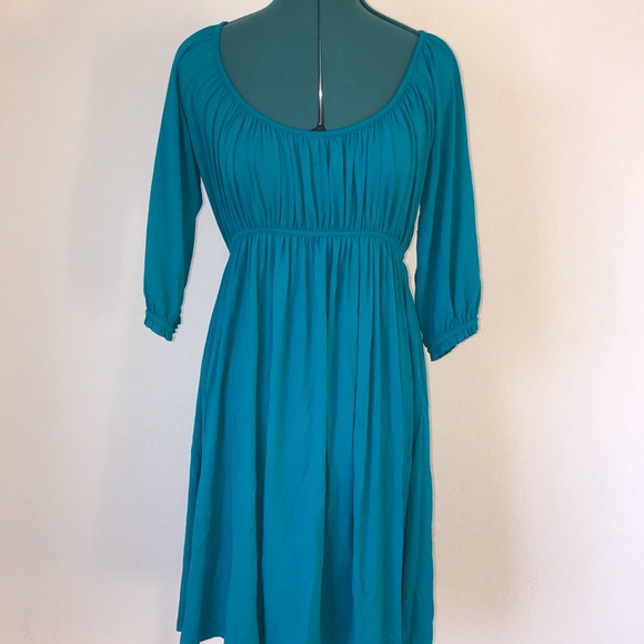 SOLDLong sleeve New York &Company Teal Dress - Picture 5 of 5